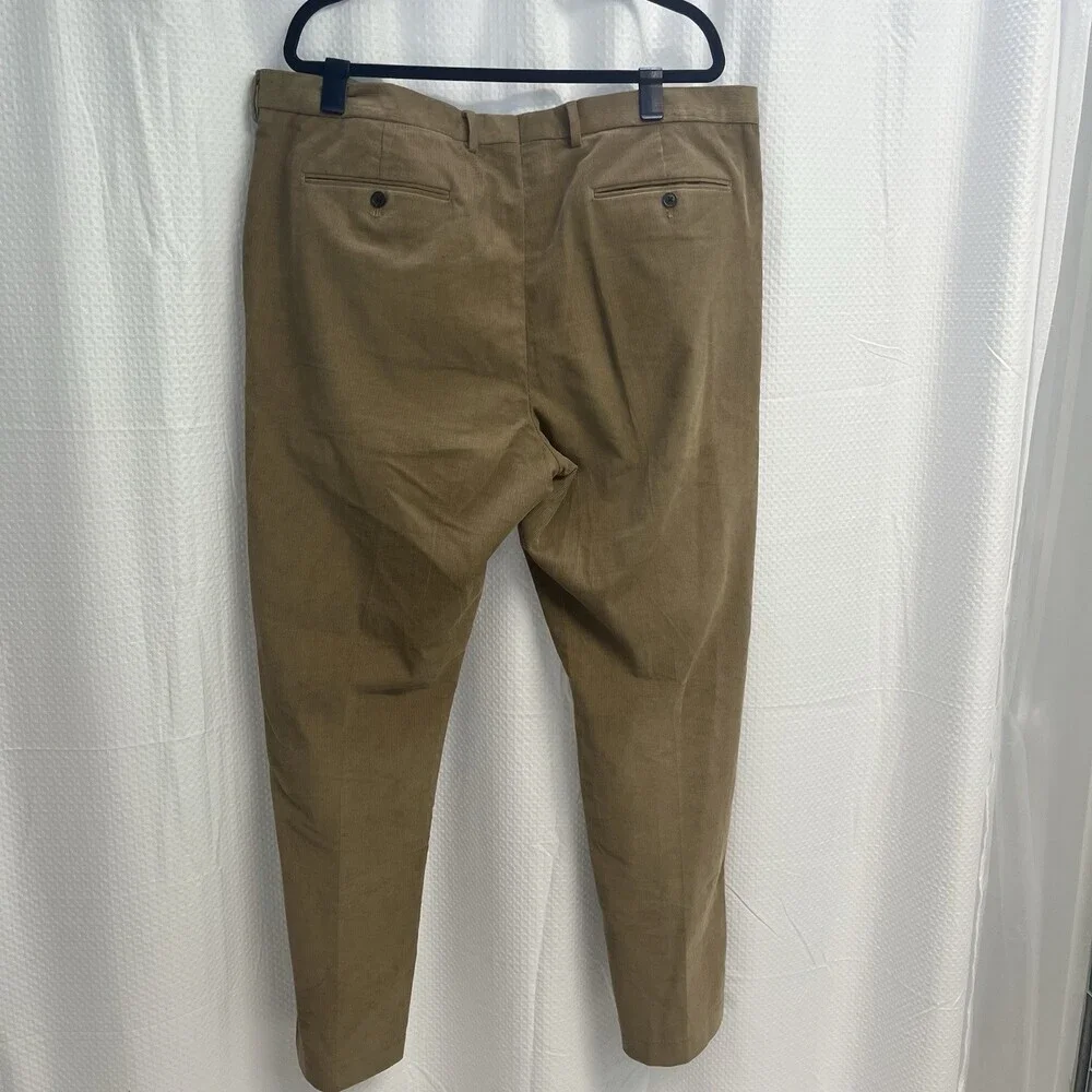 Lands End‎ Men’s Tan Corduroy Traditional Fit Pants 42 Preppy Casual Classic